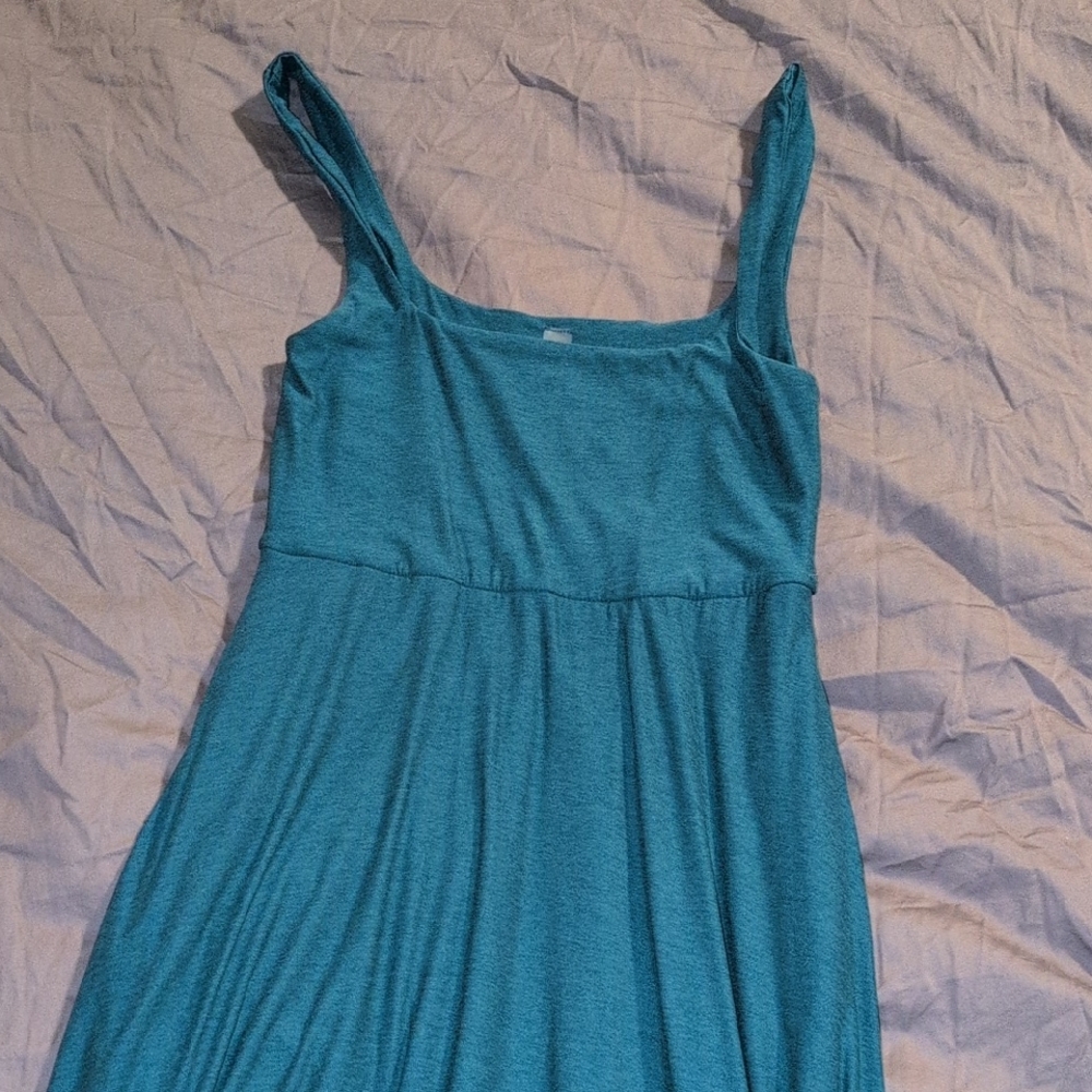 Teal Sleeveless Dress - Picture 2 of 10